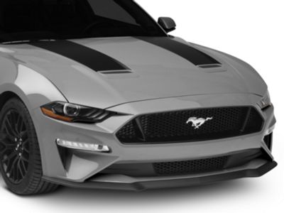 SEC10 Hood Stripes; Matte Black (18-23 Mustang GT, EcoBoost)