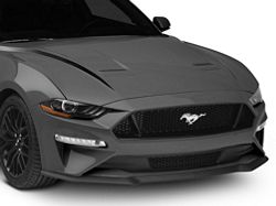 SEC10 Hood Accent Decal; Gloss Black Fade (18-23 Mustang GT, EcoBoost)