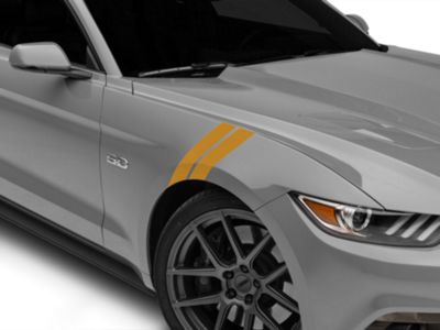 SEC10 Hash Marks; Gold; Pair (15-23 Mustang)