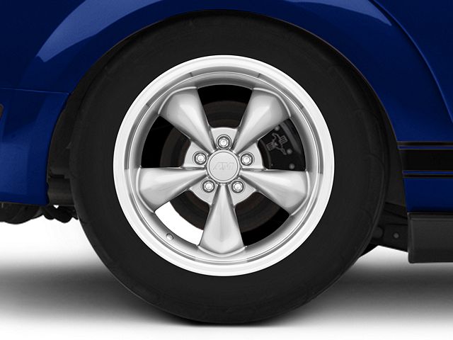 Deep Dish Bullitt Anthracite Wheel; Rear Only; 18x10 (05-09 Mustang GT, V6)