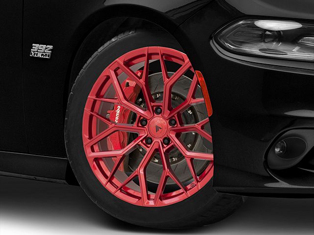 Asanti Mogul Candy Red Wheel; 20x9.5 (11-23 RWD Charger, Excluding Widebody)