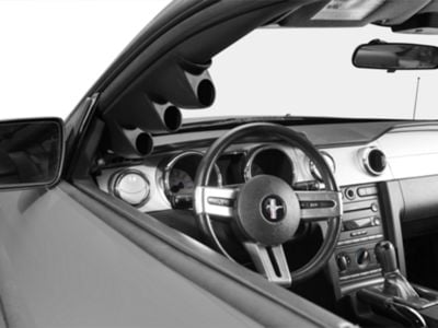 Auto Meter Full A-Pillar Gauge Pod; Triple 2-1/16 Inch (05-09 Mustang Coupe)