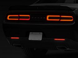 Raxiom Axial Series LED Rear Bumper Reflector Lamps; Smoked (15-23 Challenger)