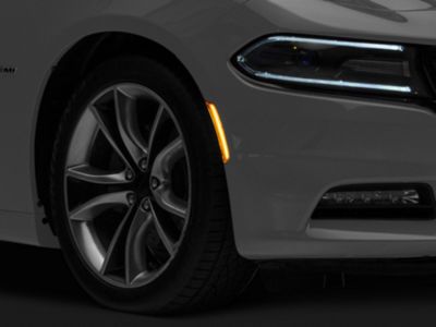 Raxiom Axial Series LED Side Marker Lights; Clear (15-23 Charger, Excluding Widebody)