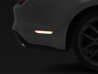 Raxiom Axial Series LED Side Marker Lights; Rear; Clear (15-23 Mustang)