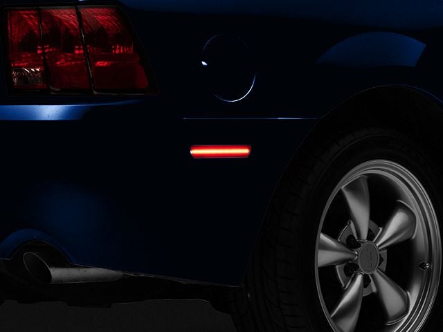 Raxiom Axial Series LED Rear Side Marker Lights; Smoked (99-04 Mustang)