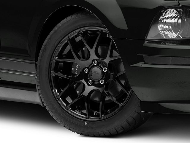AMR Gloss Black Wheel; 18x8 (05-09 Mustang)
