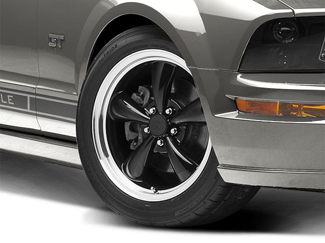 Bullitt Gloss Black Wheel; 18x8 (05-09 Mustang GT, V6)