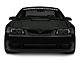 SpeedForm Running Pony Grille Emblem with Bracket; Black (94-04 Mustang)