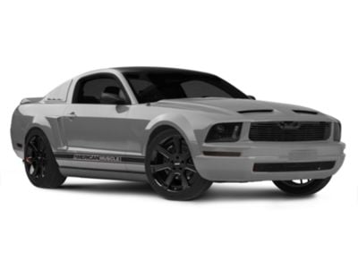 【BLACKUP】[MADE]Rames Leather Mustang Mustang Saleen Style Gloss Black Wheel; Rear Only; 19x10