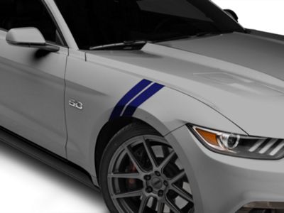 SEC10 Hash Marks; Blue; Pair (15-23 Mustang)