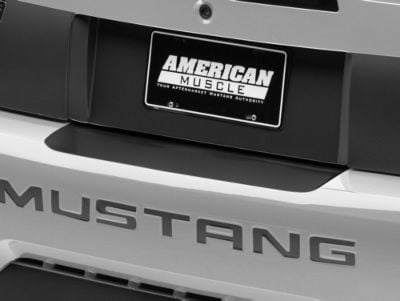 SEC10 Rear Bumper Accent Decal; Matte Black (99-04 Mustang)