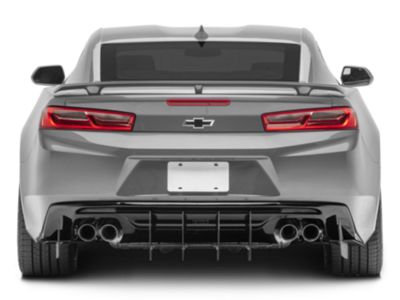 Centa VR2 Rear Diffuser; Matte Black Vinyl (16-24 Camaro)