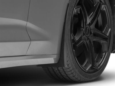Extended Style Front Mud Guards; Textured Black (16-24 Camaro)