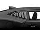 Quarter Window Louvers; Gloss Black (16-24 Camaro Coupe)