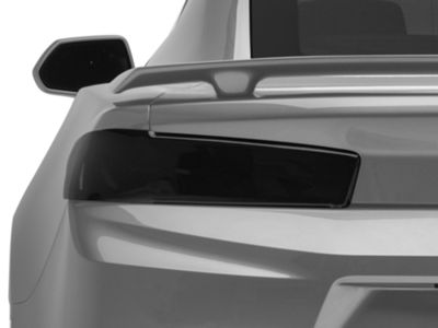 Tail Light Covers; Smoked (16-18 Camaro)