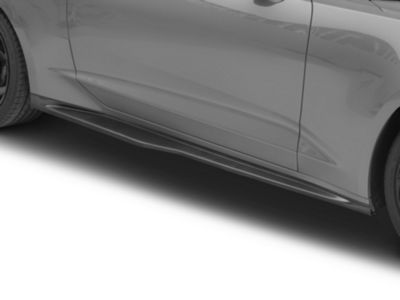 ZL1 Style Side Skirts; Carbon Fiber (19-24 Camaro LT w/ RS Package, SS)
