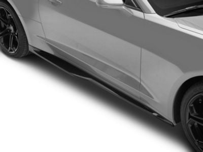 ZL1 Style Side Skirts; Gloss Black (19-24 Camaro LT w/ RS Package, SS)