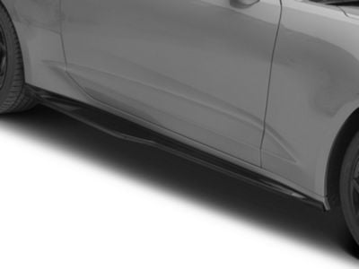 ZL1 Style Side Skirts; Primer Black (19-24 Camaro LT w/ RS Package, SS)
