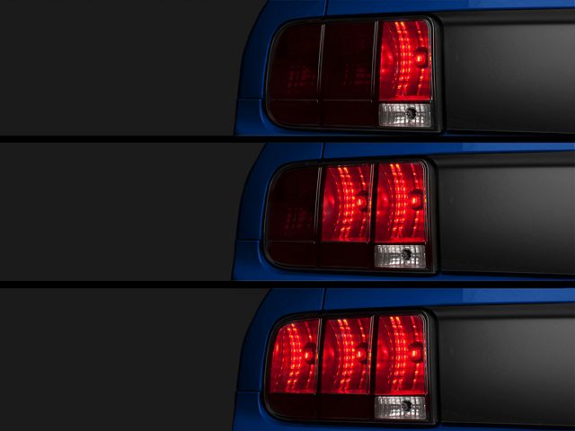 Raxiom Sequential Tail Light Kit; Plug-and-Play (05-09 Mustang)