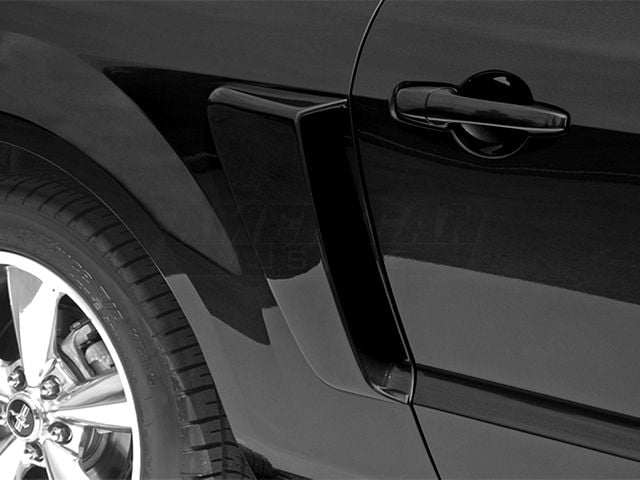 Cervini's Side Scoops; Unpainted (05-09 Mustang)
