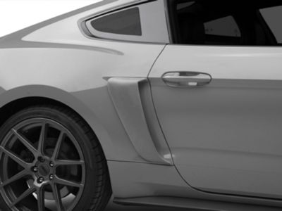 Cervini's C-Series Side Scoops; Unpainted (15-23 Mustang)