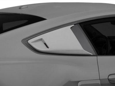 Cervini's Eleanor Style Window Scoops; Unpainted (15-23 Mustang Fastback)