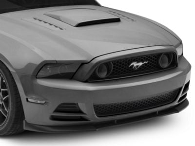 Cervini's GT500 Style Chin Spoiler; Fine Textured Black (13-14 Mustang GT, V6)
