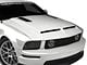 Cervini's Ram Air Hood with Louvers; Unpainted (05-09 Mustang GT, V6)