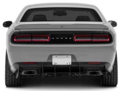 Centa VR2 Rear Diffuser; Matte Black Vinyl (08-23 Challenger)