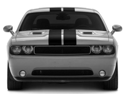 SEC10 Challenger Full Length Stripes; Gloss Black; 8.50-Inch