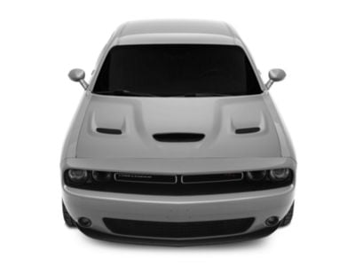 Challenger Hellcat Style Hood with Air Vent Scoop; Unpainted (08