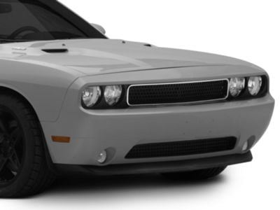 Mesh Upper Replacement Grille; Black (08-14 Challenger)