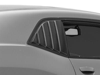 Challenger Quarter Window Louvers; Gloss Black (08-23 Challenger
