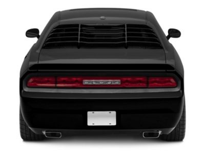 Challenger LV Style Rear Window Louvers; Unpainted (08-23 Challenger Challenger LV Style Rear Window Louvers; Unpainted (08-23 Challenger