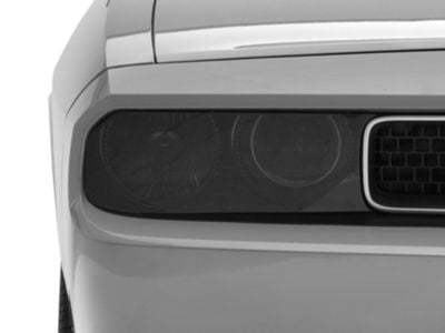 Headlight Covers; Smoked (08-14 Challenger)