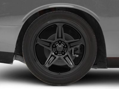 Challenger SRT Demon Style Gloss Black Wheel; Rear Only; 20x10.5; 22mm