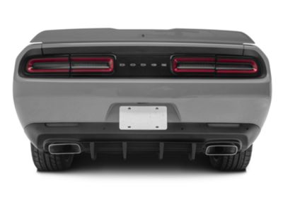 Challenger SRT Style Add-On Rear Diffuser; Matte Black (15-23 ...