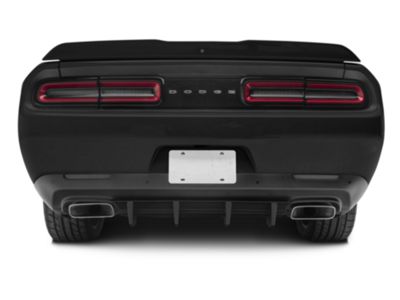 Challenger SRT Style Add-On Rear Diffuser; Matte Black (15-23 ...