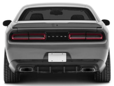 Challenger V4R Style Rear Diffuser; Textured Black (15-23