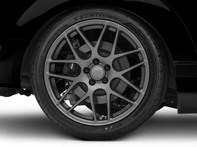 AMR Charcoal Wheel; Rear Only; 20x10 (05-09 Mustang)