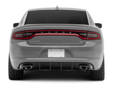 Extreme Online Store Rear Bumper Diffuser For 2015-Up Dodge Charger SRT – OE Style Dual Tips