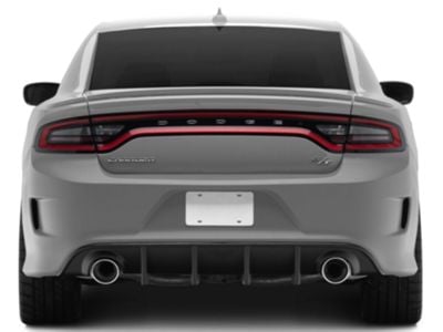Charger OE Style Rear Diffuser; Matte Black (15-23 Charger SRT ...