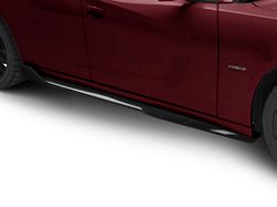 SRT Track Style Side Skirts; Gloss Black (15-23 Charger, Excluding Widebody)