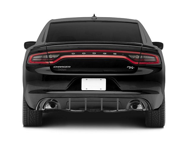 Charger SXT Style Rear Diffuser; Gloss Black (15-18 Charger R/T; 15-23 ...
