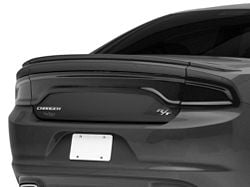 Tail Light Covers with Rear Black Out Panel; Smoked (15-23 Charger)