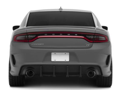 Charger V3R Style Front Bumper Lip; Matte Black (20-23 Charger Widebody ...