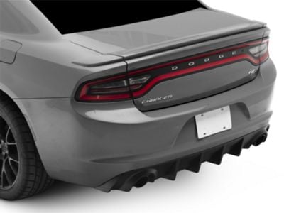 Charger V3R Style Rear Diffuser; Matte Black (15-23 Charger R/T, SXT ...