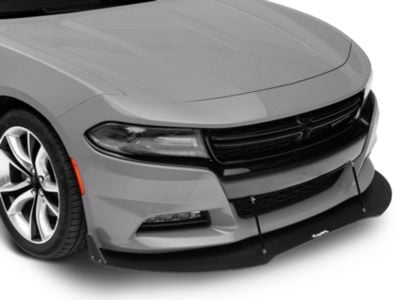 VZ3 Style Front Bumper Splitter; Textured Black (15-23 Charger, Excluding Widebody)