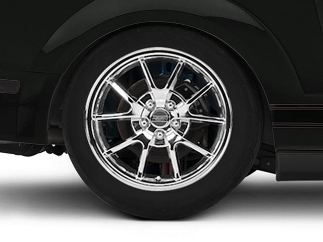 Deep Dish FR500 Style Chrome Wheel; Rear Only; 18x10 (05-09 Mustang)